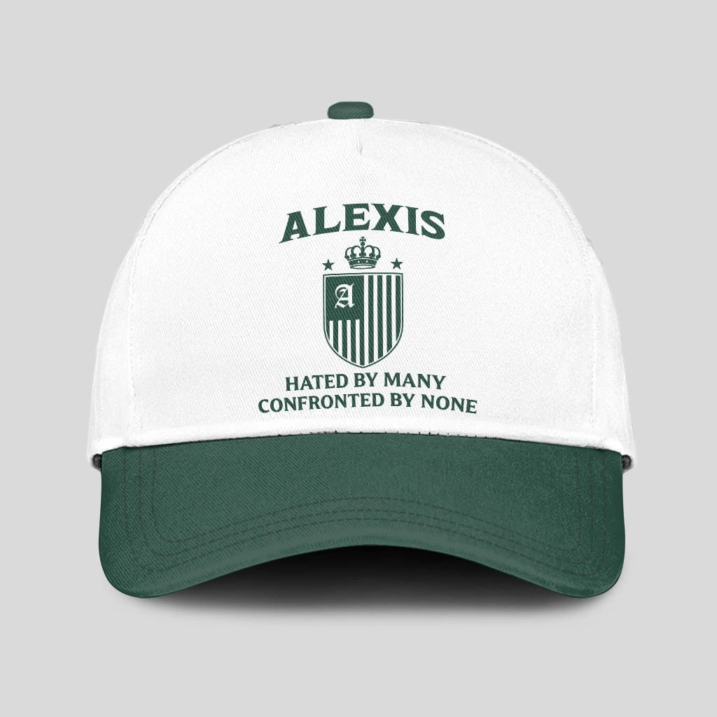 Hated By Many Confronted By None Luxury Logo Cap ALEXIS 13K1 C41PF
