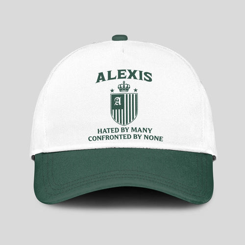 Hated By Many Confronted By None Luxury Logo Cap ALEXIS 13K1 C41PF