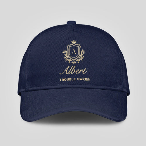 Trouble Maker Golden Logo Navy Cap ALBERT 13K1 C155PF