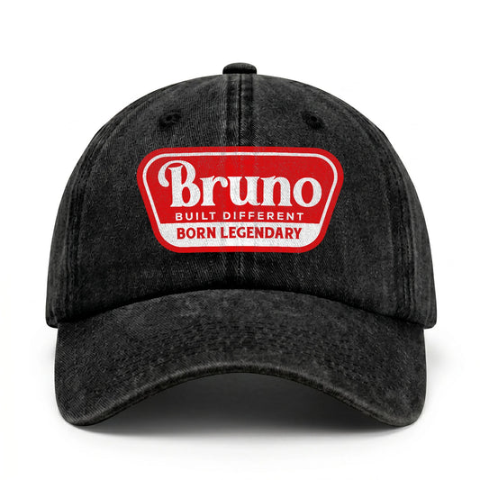 Built Different Born Legendary Red Logo Washed Cap BRUNO 13K1 C63PF