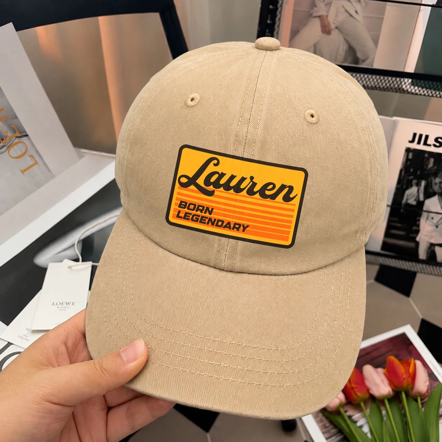 Born Legendary Vintage Washed Cap LAUREN 13K1 C64PF