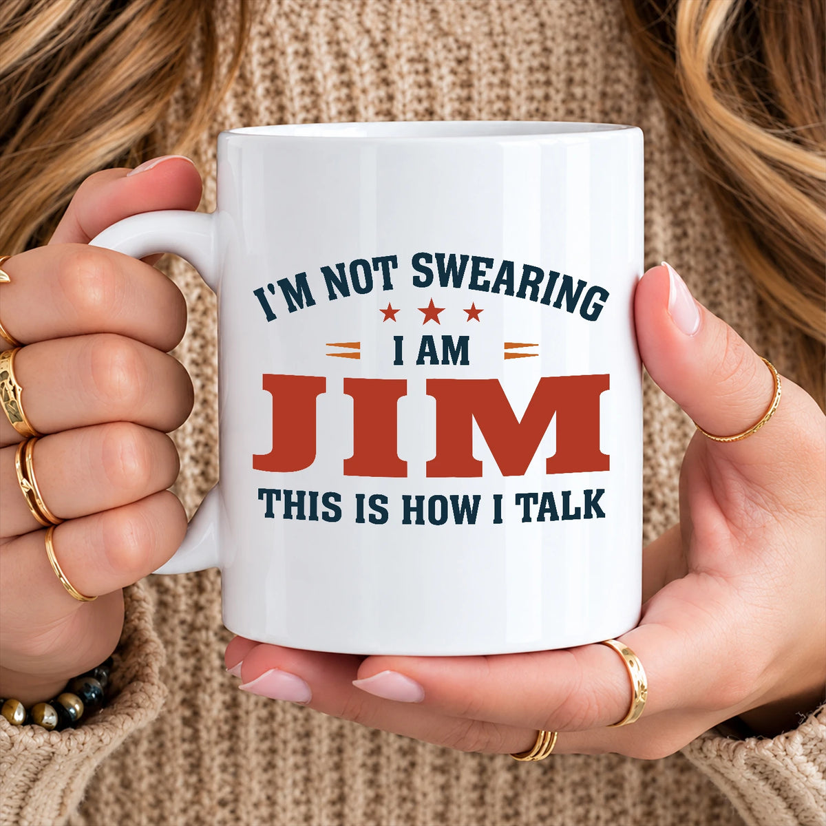 I'm Not Swearing I Am Name This Is How I Talk Funny Mug JIM 13K1 MG38