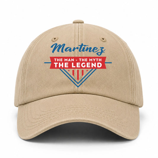 The Man The Myth The Legend Logo Washed Cap MARTINEZ 13K1 C37PF