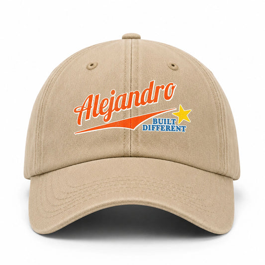 Your Name Built Different Logo Washed Cap ALEJANDRO 13K1 C56PF