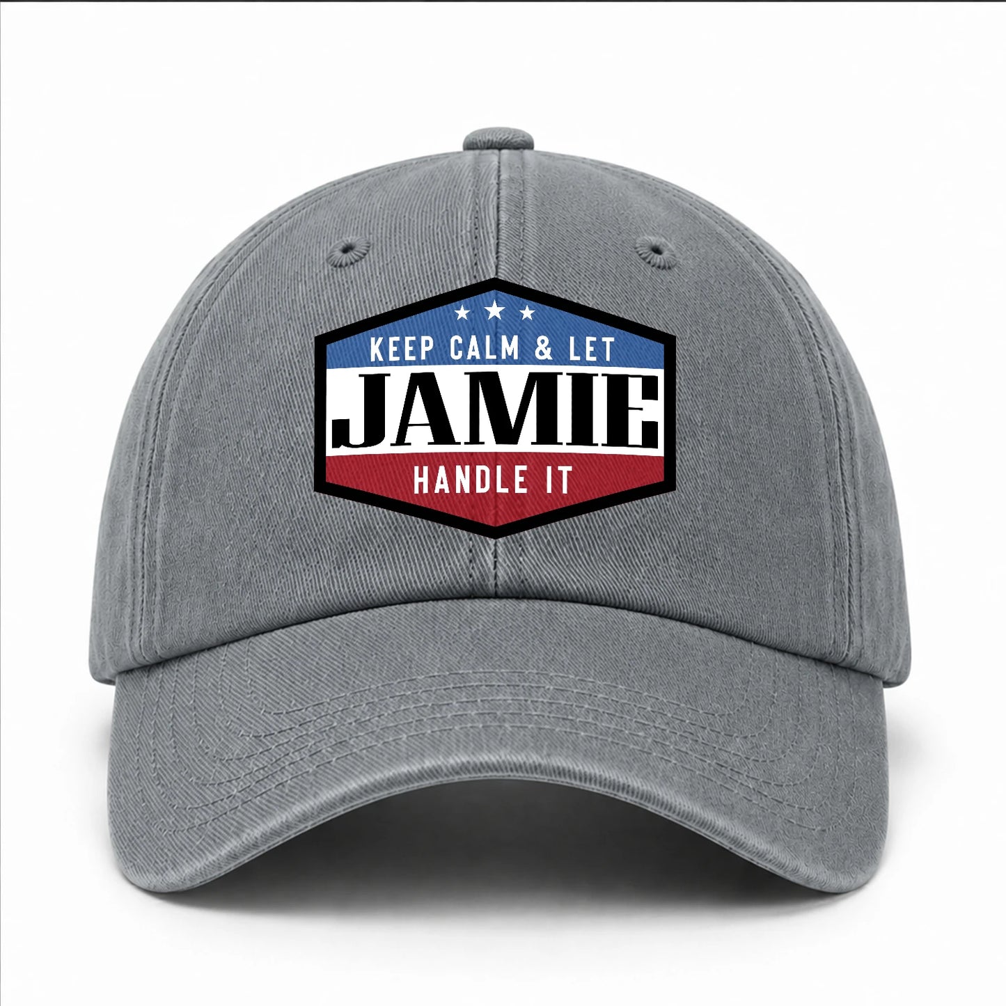 Keep Calm & Let Your Name Handle It Washed Cap JAMIE 13K1 C87PF