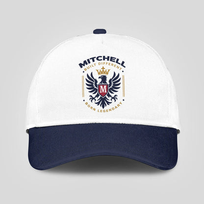 Built Different Born Legendary Elegant Blue And White Cap MITCHELL 13K1 C76PF
