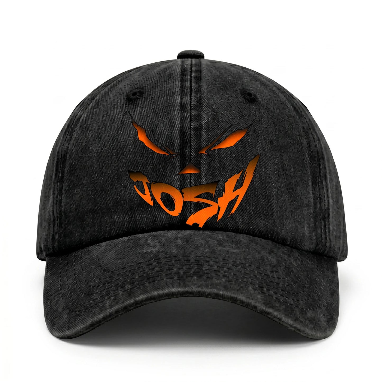 Your Name Jack O' Lantern Halloween Washed Cap JOSH 13K1 C100PF