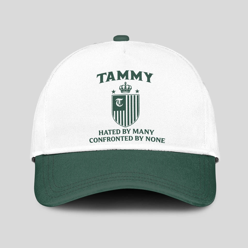 Hated By Many Confronted By None Luxury Logo Cap TAMMY 13K1 C41PF