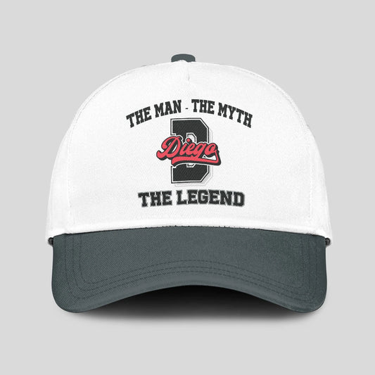 The Man The Myth The Legend Custom Initial Letter And Name Cap DIEGO 13K1 C38PF