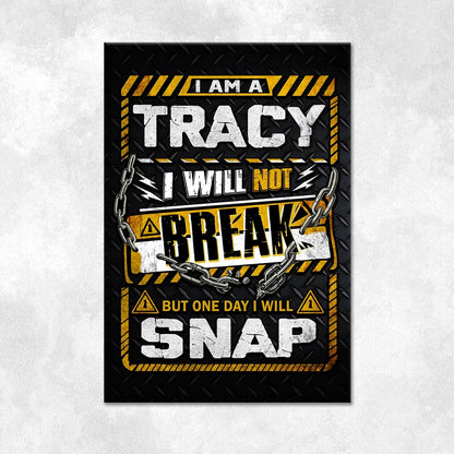 TRACY Motivational Rug – Black & Yellow Quote Carpet for Living Room 13K1-AR1
