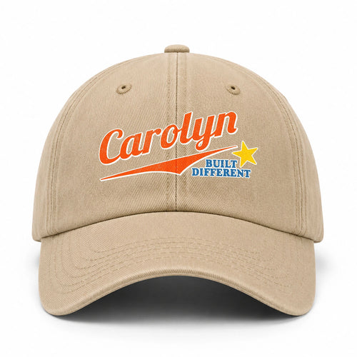 Your Name Built Different Logo Washed Cap CAROLYN 13K1 C56PF