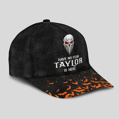 The Horrors Persist But So Does Your Name Skull Halloween Cap TAYLOR 13K1 C125PF