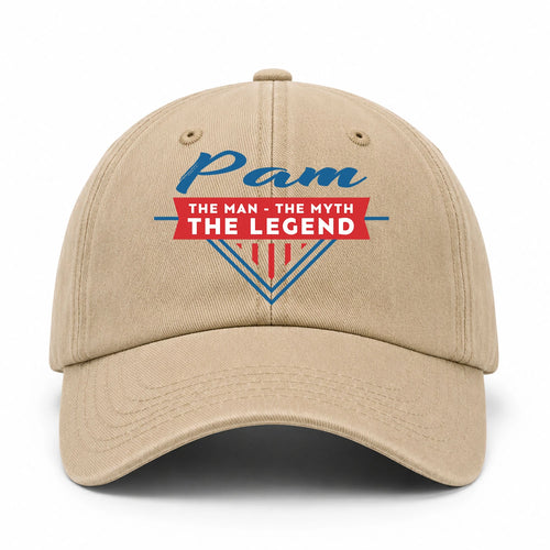 The Man The Myth The Legend Logo Washed Cap PAM 13K1 C37PF