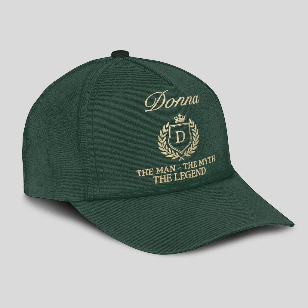 The Man The Myth The Legend Crest Forest Green Cap DONNA 13K1 C159PF