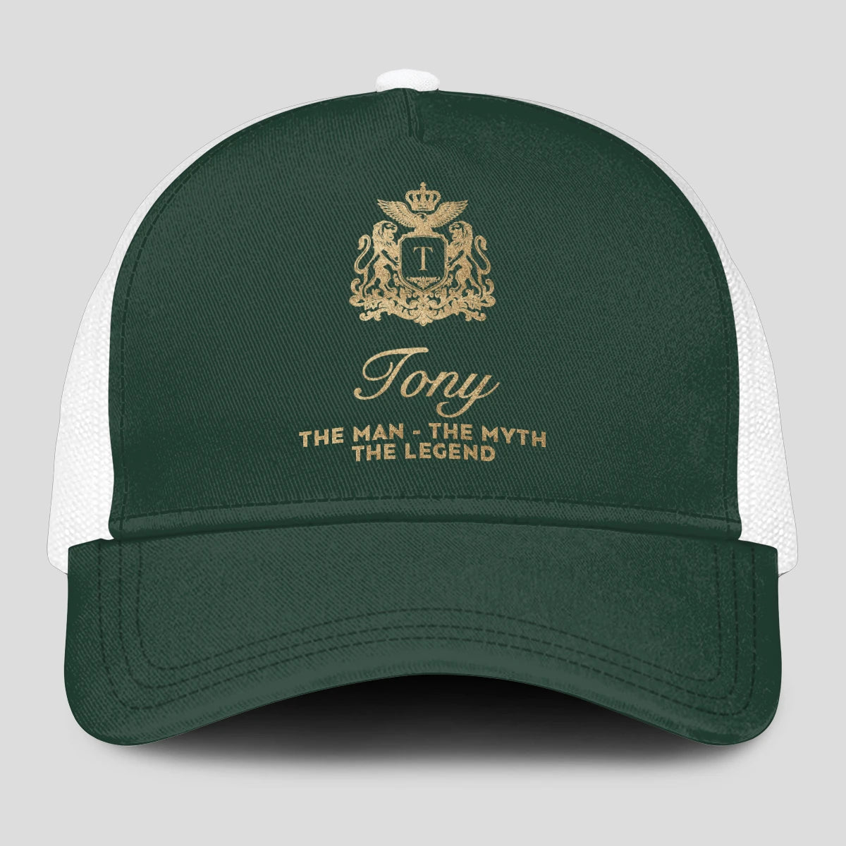 The Man The Myth The Legend Sage Green Mesh Cap TONY 13K1 C192PF