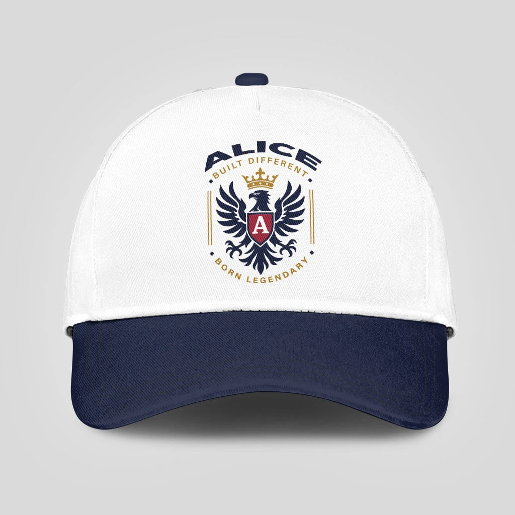 Built Different Born Legendary Elegant Blue And White Cap ALICE 13K1 C76PF
