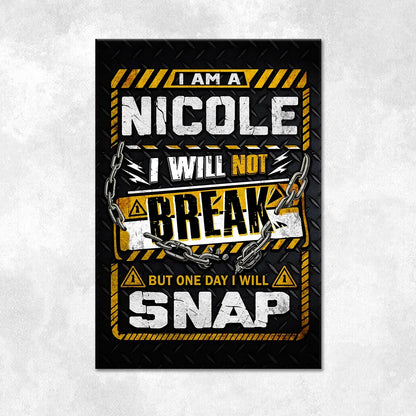 NICOLE Motivational Rug – Black & Yellow Quote Carpet for Living Room 13K1-AR1