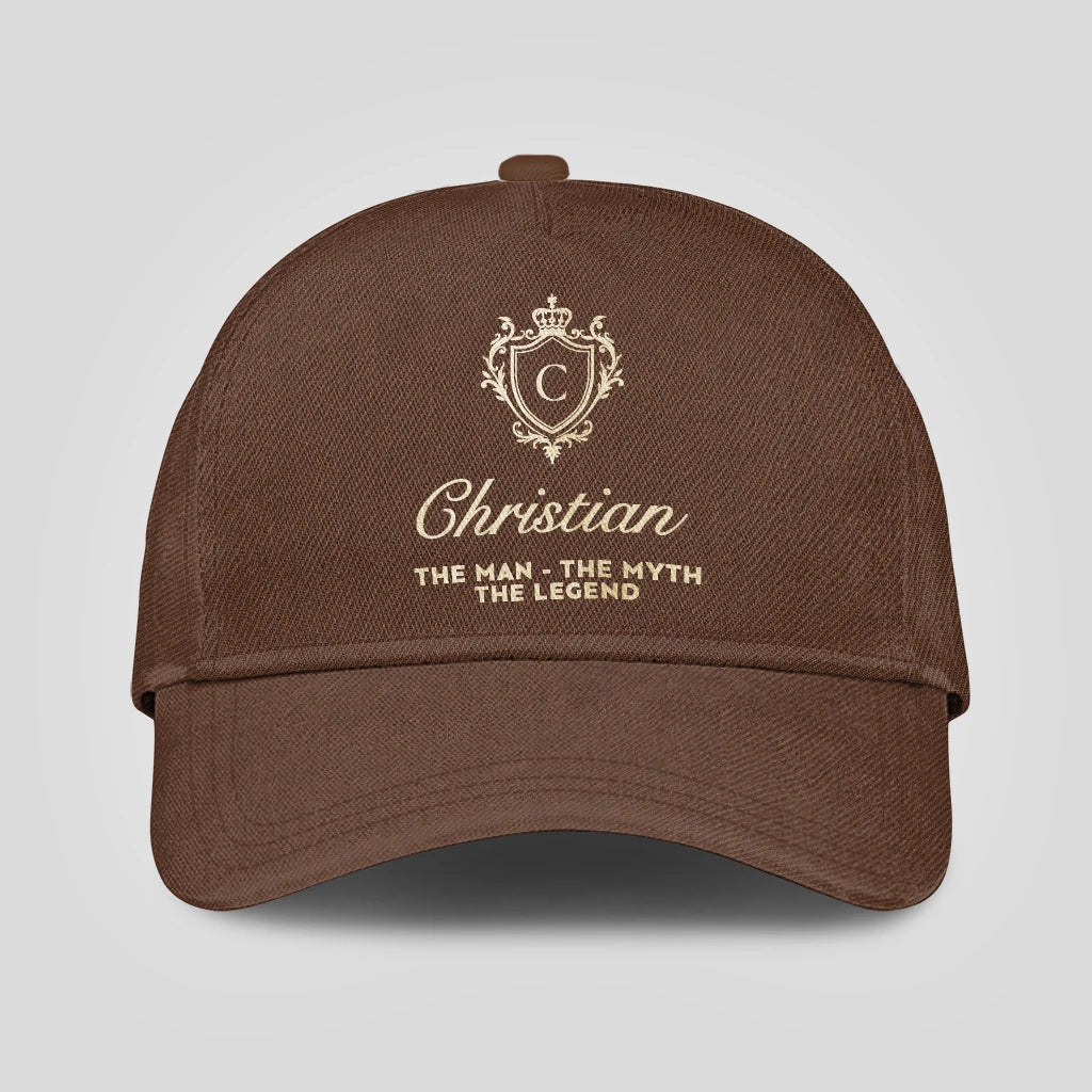 The Man The Myth The Legend Golden Brown Cap CHRISTIAN 13K1 C142PF