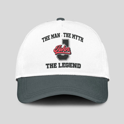 The Man The Myth The Legend Custom Initial Letter And Name Cap JOHN 13K1 C38PF