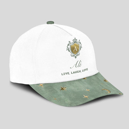 Live Laugh Love Stars And Moon Green Cap ALI 13K1 C124PF