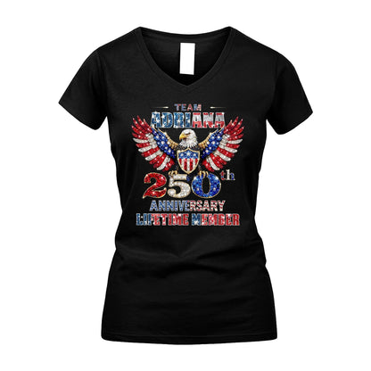 ADRIANA 13K1-523 Personalized "Team...Lifetime Member" America 250 Design