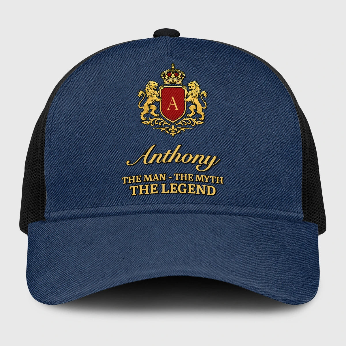 The Man The Myth The Legend Royal Blue Mesh Cap ANTHONY 13K1 C187PF