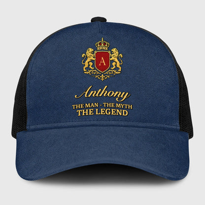 The Man The Myth The Legend Royal Blue Mesh Cap ANTHONY 13K1 C187PF