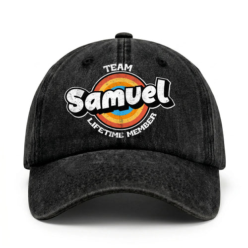 Team Your Name Lifetime Member Logo Cap SAMUEL 13K1 C66PF
