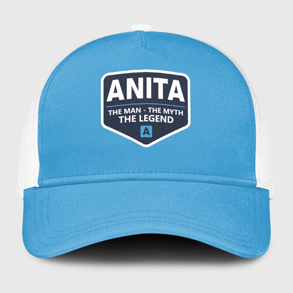 The Man The Myth The Legend Light Blue Mesh Cap ANITA 13K1 C190PF