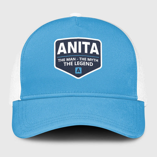 The Man The Myth The Legend Light Blue Mesh Cap ANITA 13K1 C190PF