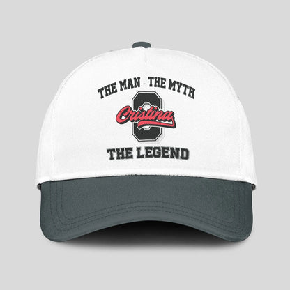 The Man The Myth The Legend Custom Initial Letter And Name Cap CRISTINA 13K1 C38PF