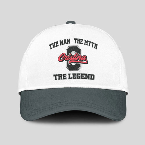 The Man The Myth The Legend Custom Initial Letter And Name Cap CRISTINA 13K1 C38PF