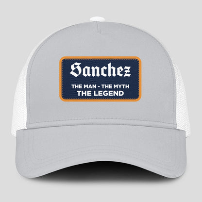 The Man The Myth The Legend Gray Mesh Cap SANCHEZ 13K1 C204PF
