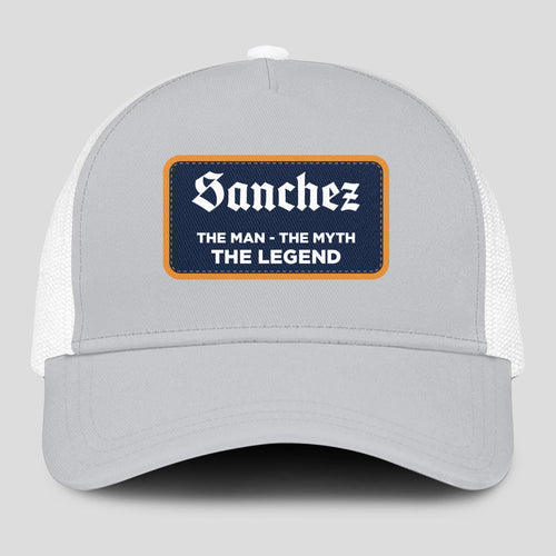 The Man The Myth The Legend Gray Mesh Cap SANCHEZ 13K1 C204PF