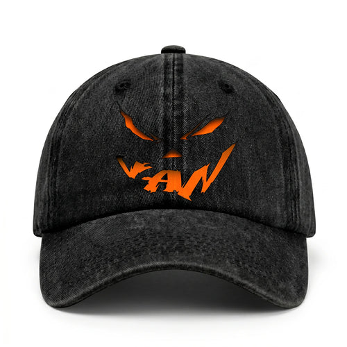 Stay Hungry Pumpkin Chasing Ghosts Funny Washed Cap VAN 13K1 C101PF