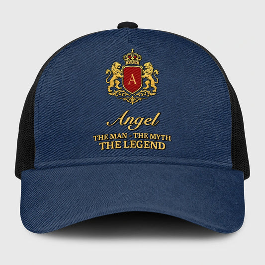 The Man The Myth The Legend Royal Blue Mesh Cap ANGEL 13K1 C187PF