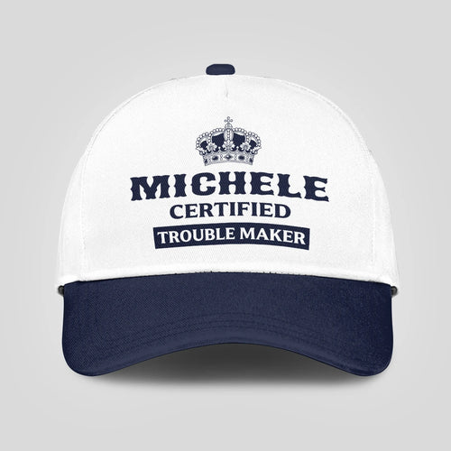 Certified Your Name Trouble Maker Washed Cap MICHELE 13K1 C148PF