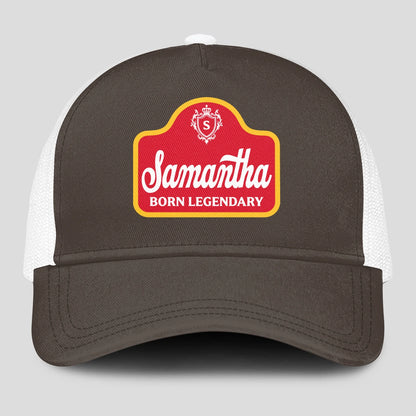 Born Legendary Charcoal Mesh Cap SAMANTHA 13K1 C196PF