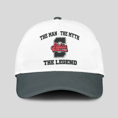 The Man The Myth The Legend Custom Initial Letter And Name Cap SOFIA 13K1 C38PF