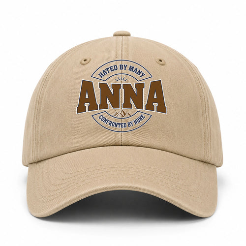 Hated By Many Confronted By None Washed Cap ANNA 13K1 C36PF