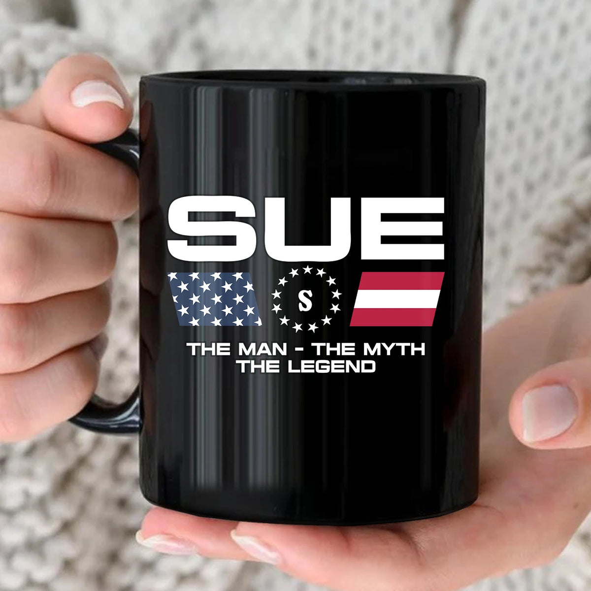 The Man The Myth The Legend Us Flag Mug SUE 13K1 MG23