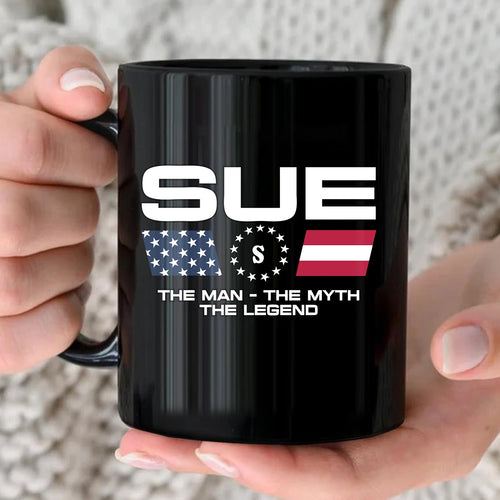 The Man The Myth The Legend Us Flag Mug SUE 13K1 MG23
