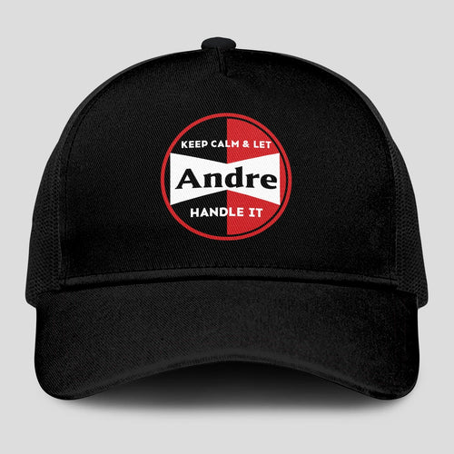 Keep Calm & Let Your Name Handle It Black Mesh Cap ANDRE 13K1 C206PF
