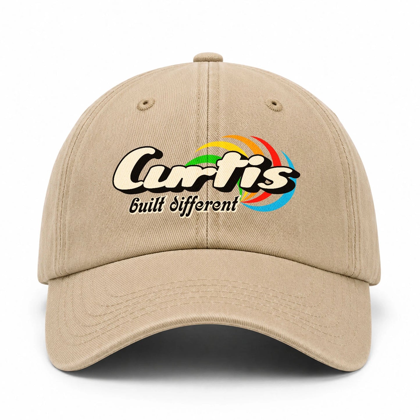 Your Name Built Different Retro Washed Cap CURTIS 13K1 C55PF