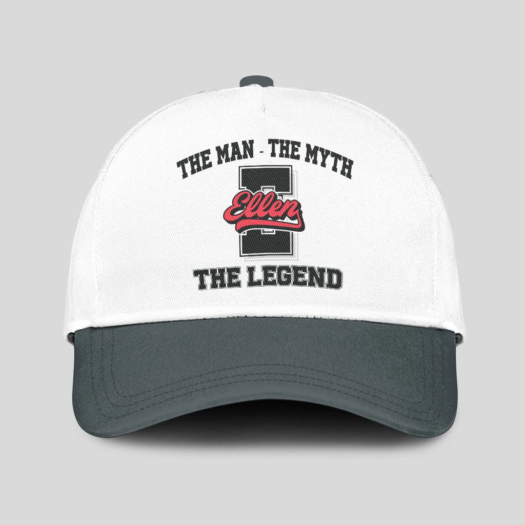 The Man The Myth The Legend Custom Initial Letter And Name Cap ELLEN 13K1 C38PF