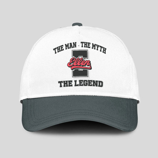 The Man The Myth The Legend Custom Initial Letter And Name Cap ELLEN 13K1 C38PF
