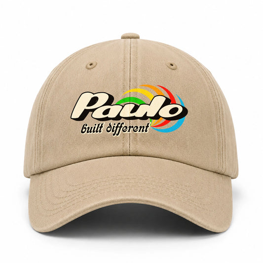 Your Name Built Different Retro Washed Cap PAULO 13K1 C55PF