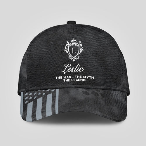 The Man The Myth The Legend America Black Camo Cap LESLIE 13K1 C173PF