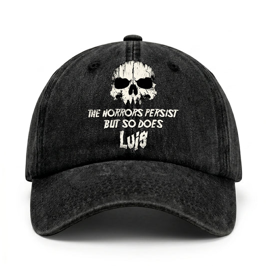 The Horrors Persist But So Does Your Name Cool Skull Washed Cap LUIS 13K1 C134PF