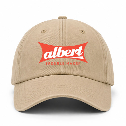 Trouble Maker Red Logo Washed Cap ALBERT 13K1 C78PF